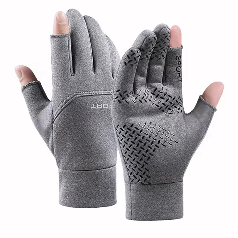 Winter Fishing & Cycling Gloves – Warm, Anti-Slip & Touchscreen Compatible