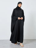 Islamic Prayer Abaya Muslim Women Abayas Long Sleeve Hooded Modesty Ramadan Dresses With Hijab Jilbabs Middle Eastern Kaftans